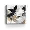 Lumaprints Black Petals Gold Leaves I Giclée Canvas